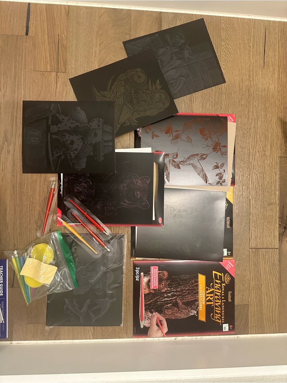 Royal & Langnickel Scratch Art Kit with Black Scratch Papers BUNDLE